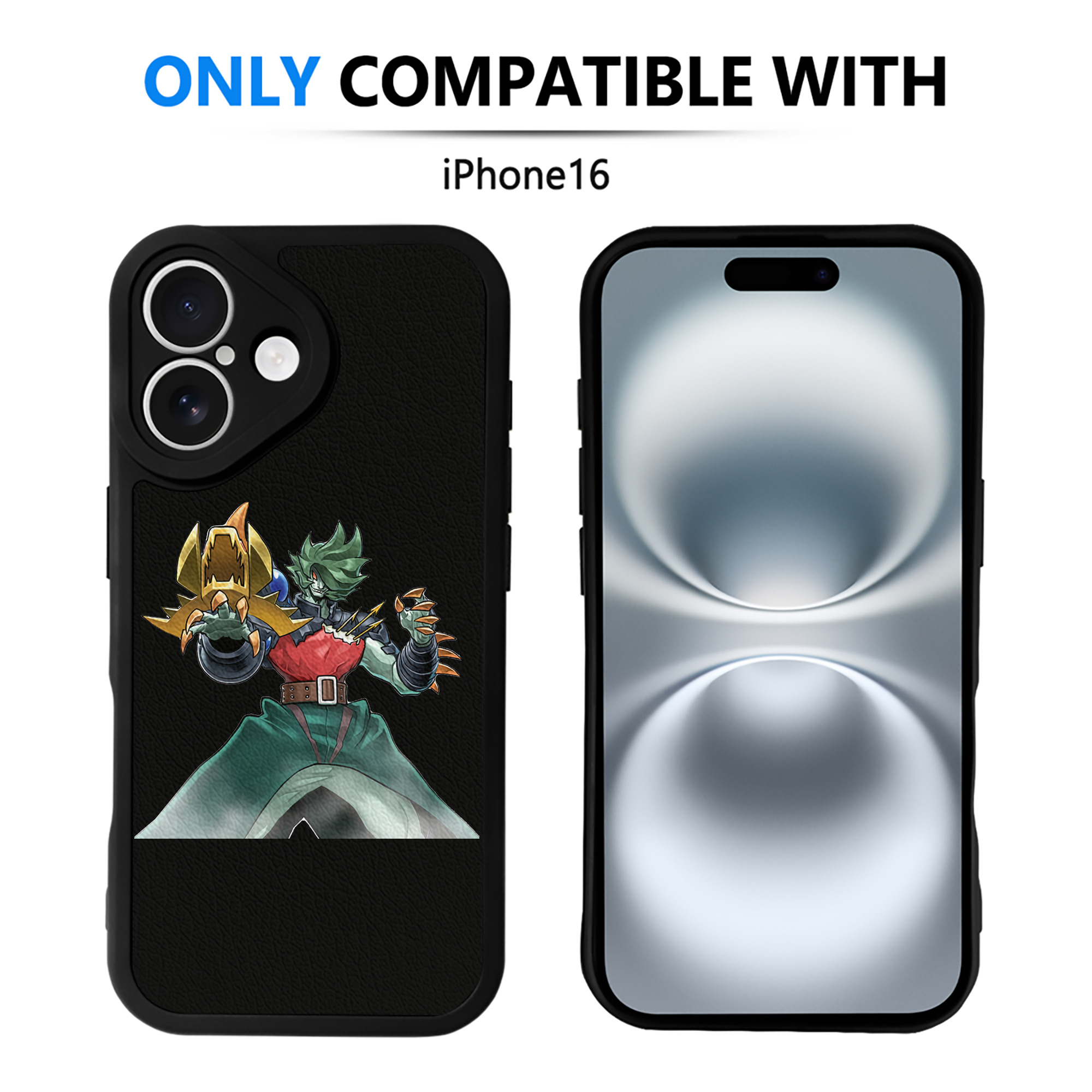 遊☆戯☆王 Yu-Gi-Oh! 【iPhone 16シリーズ対応】シリコンスマホケース（レザー調） 材質：シリコン